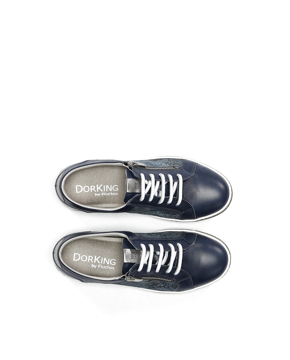 Zapatos de cordones de mujer fabricados en piel · Dorking · El