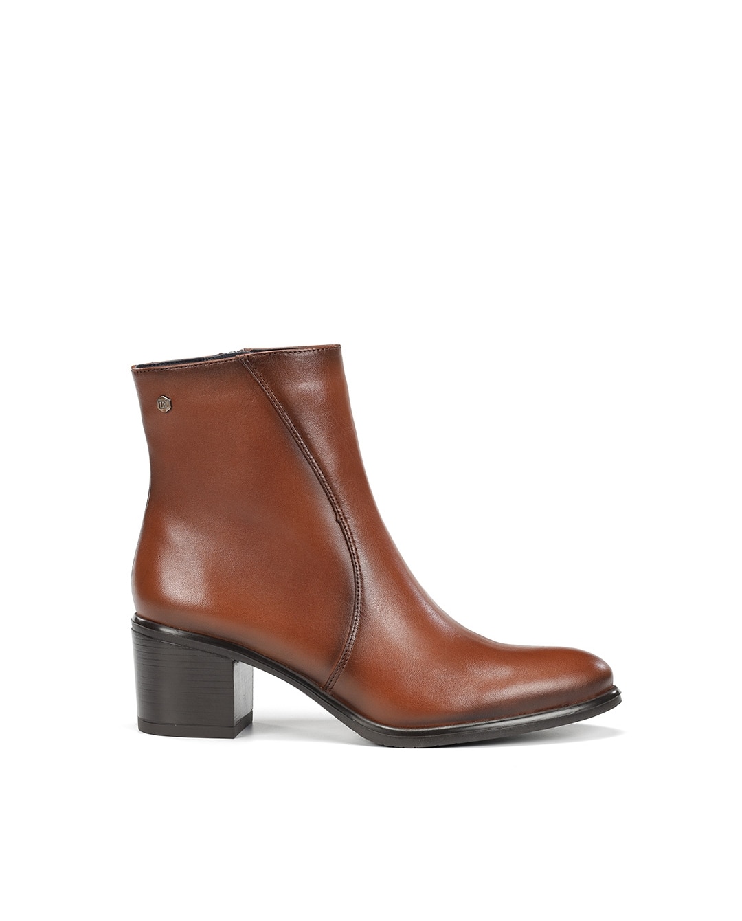 Botines de mujer fabricados en piel - Fluchos - Marrón Marrón-1