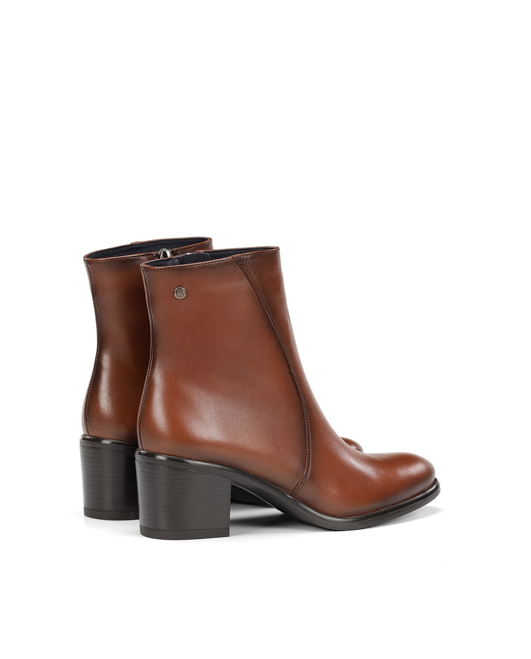 Botines de mujer fabricados en piel - Fluchos - Marrón Marrón-2