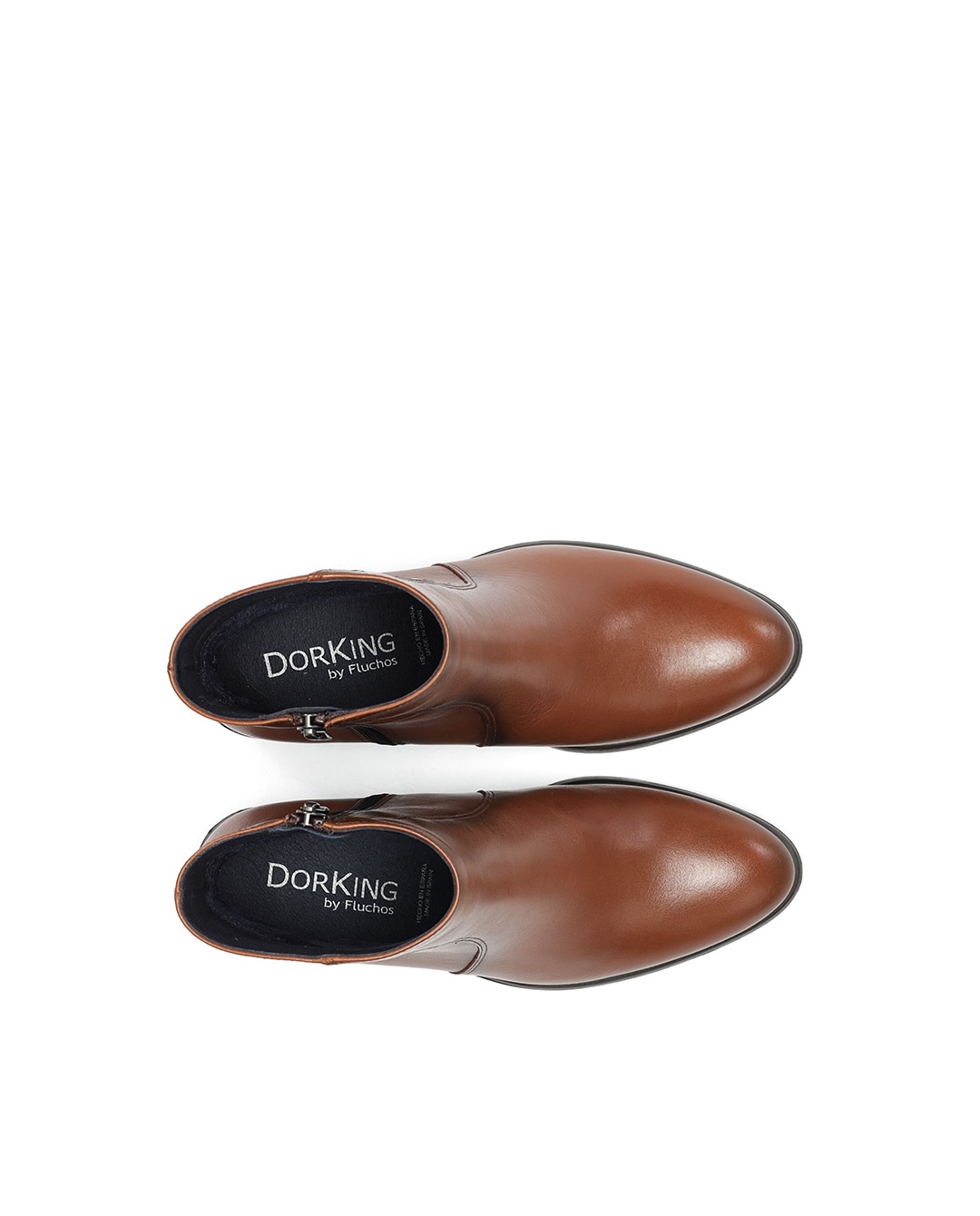 Botines de mujer fabricados en piel - Fluchos - Marrón Marrón-5