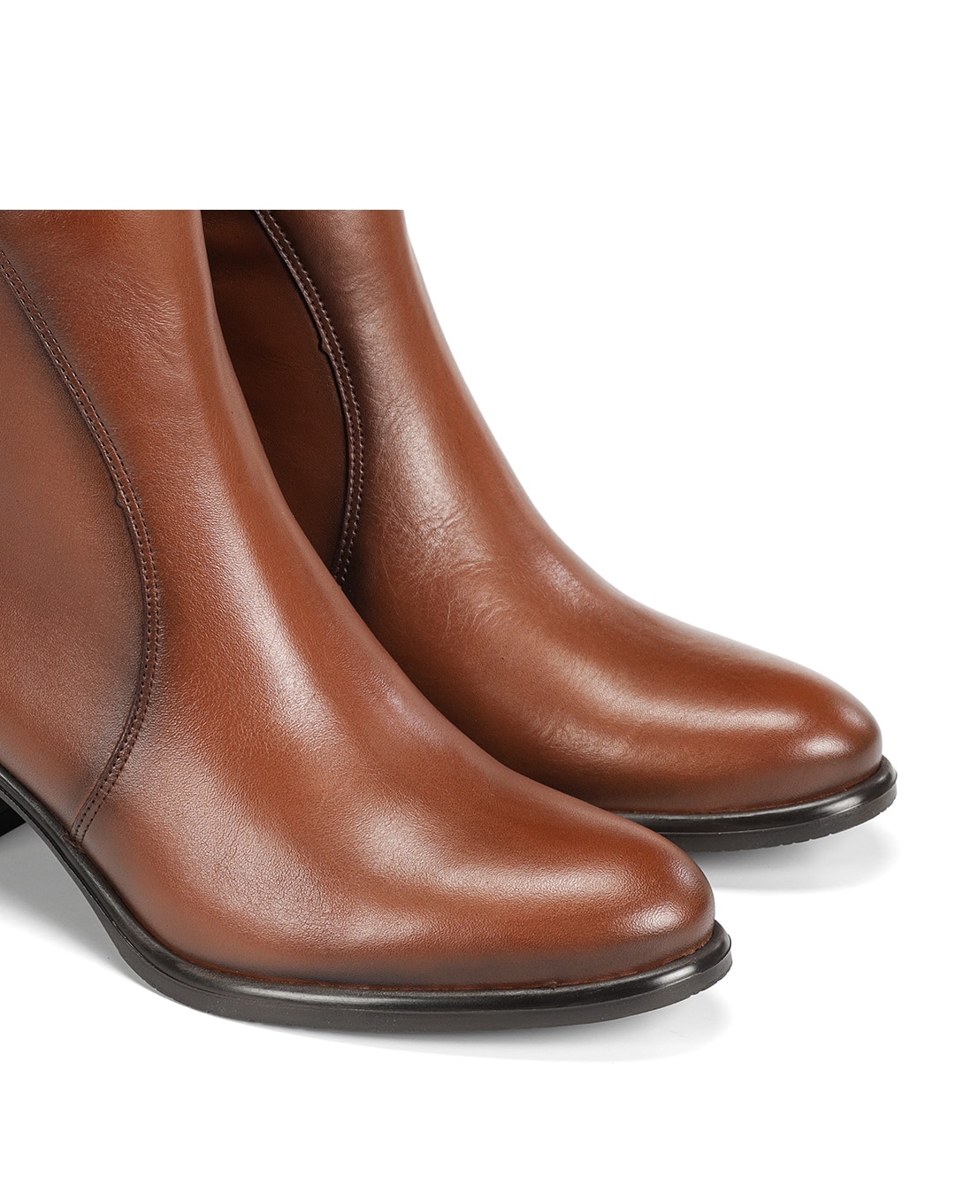 Botines de mujer fabricados en piel - Fluchos - Marrón Marrón-6