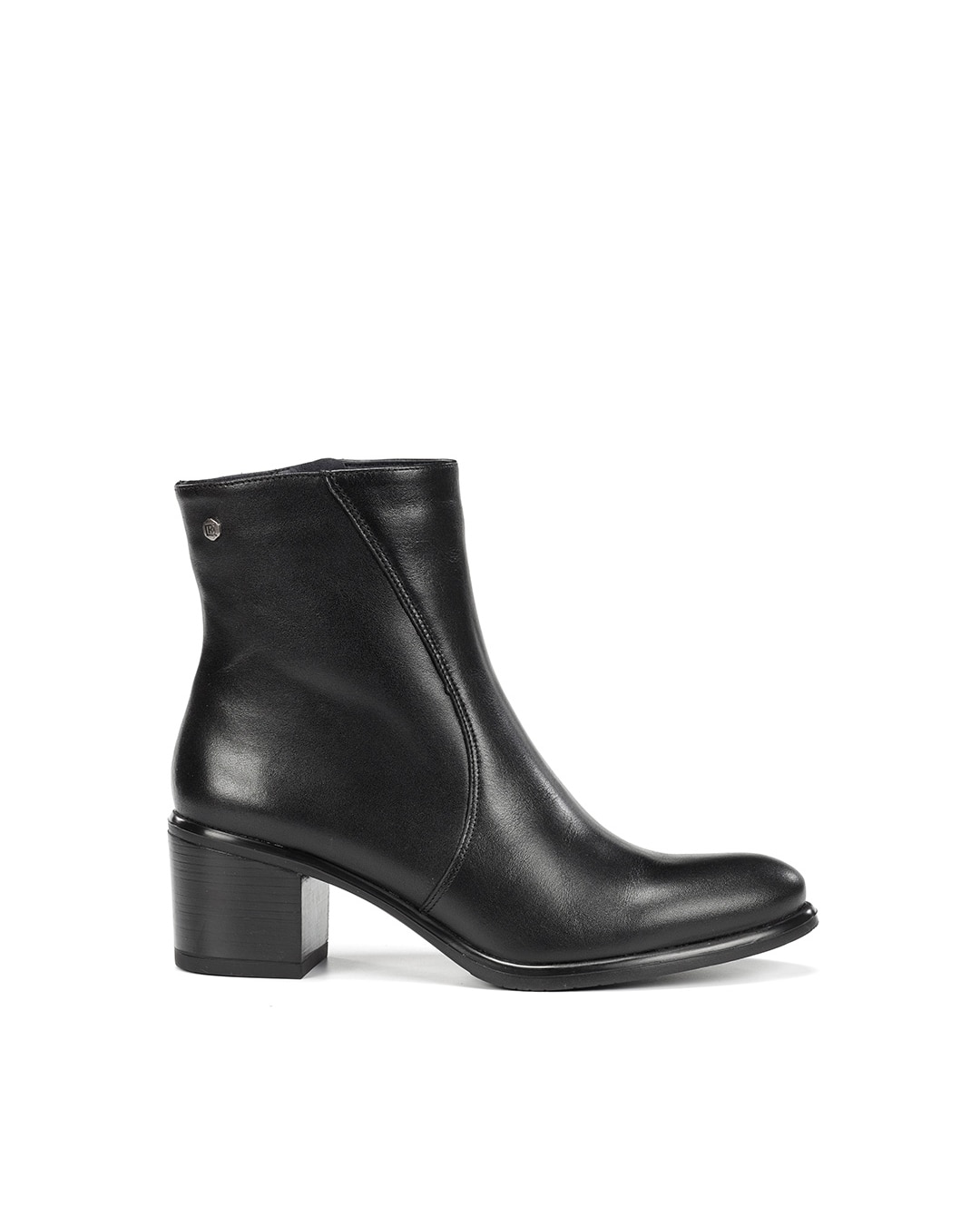 Botines de mujer fabricados en piel - Fluchos - Negro Negro-1
