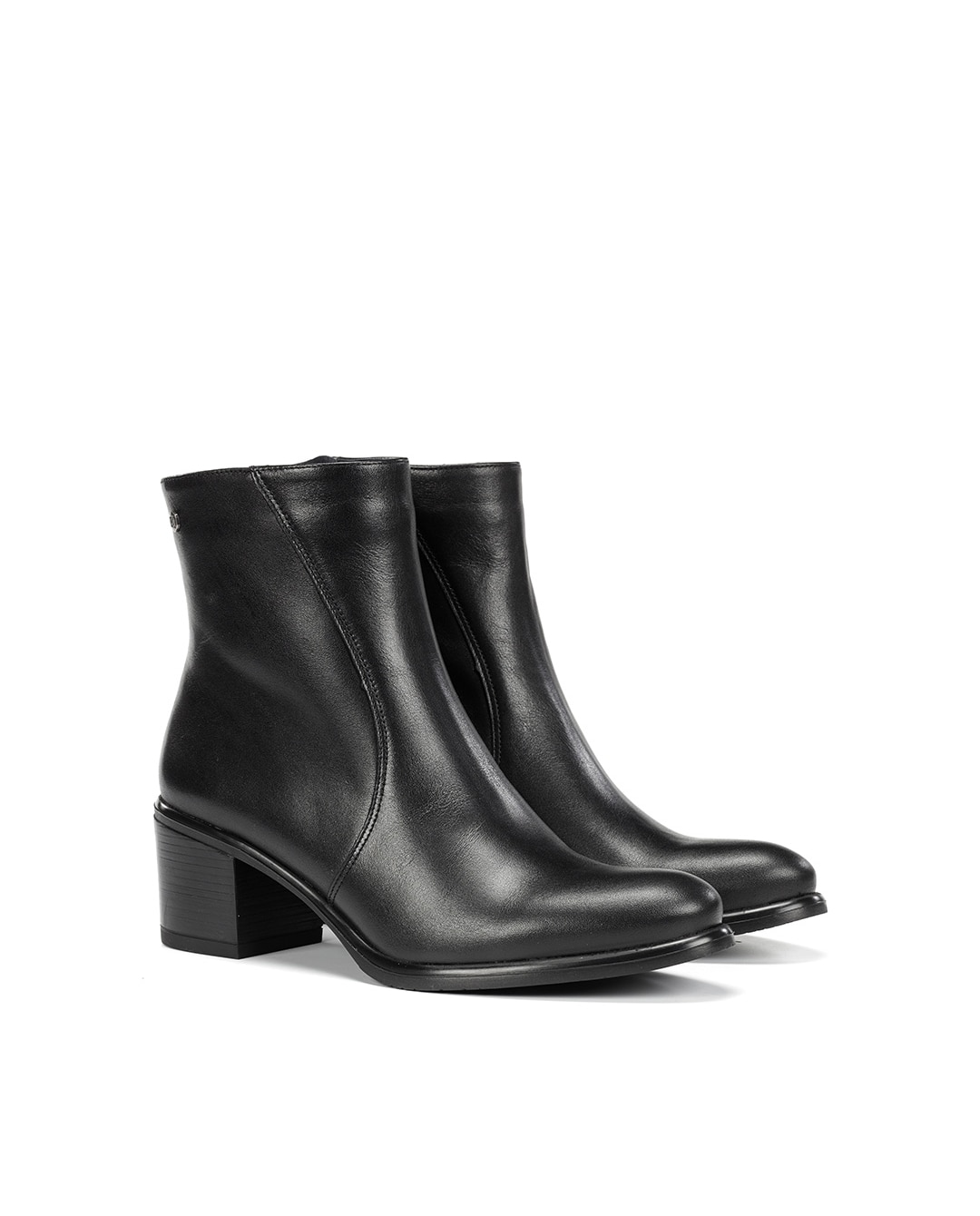 Botines de mujer fabricados en piel - Fluchos - Negro Negro-3