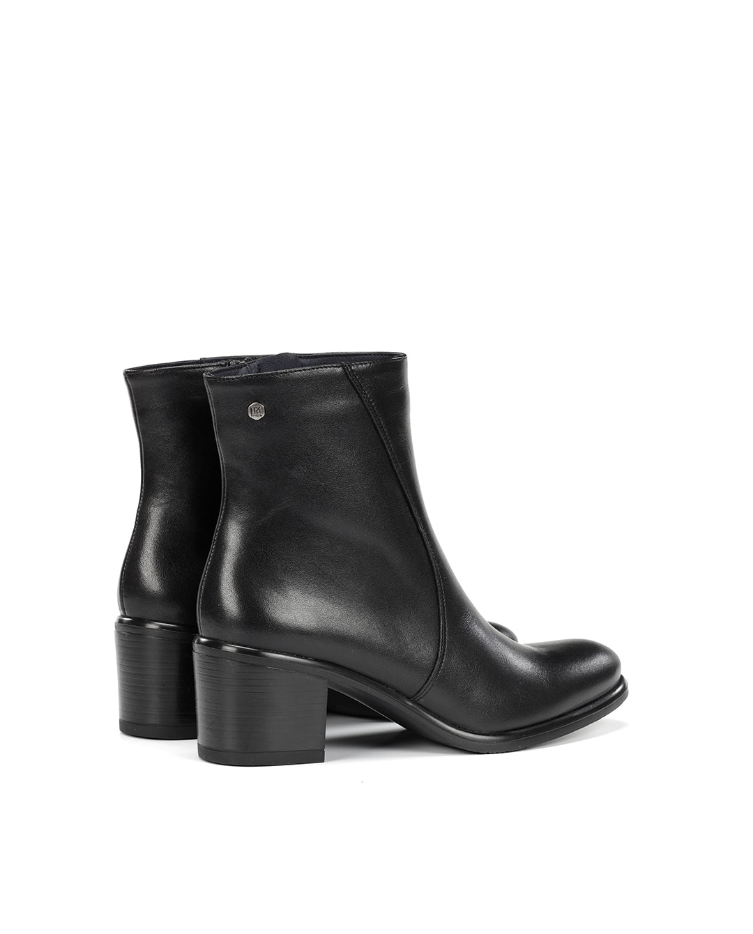Botines de mujer fabricados en piel - Fluchos - Negro Negro-2
