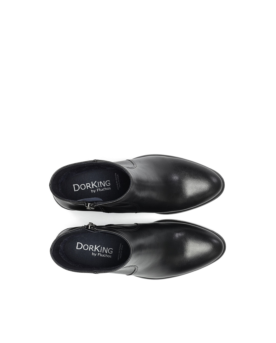 Botines de mujer fabricados en piel - Fluchos - Negro Negro-5