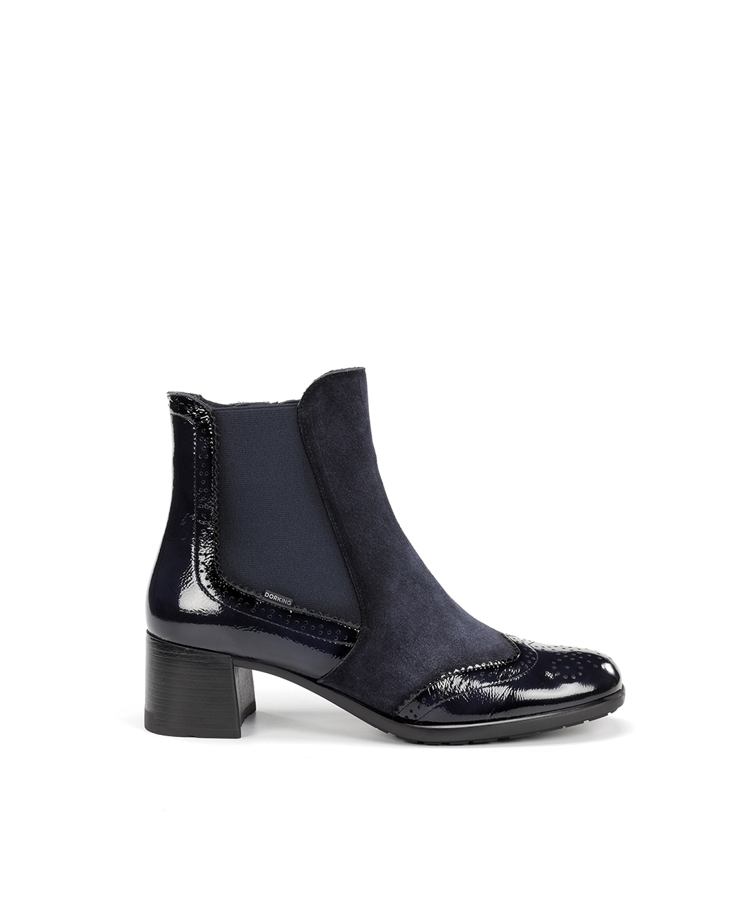 Botines de mujer fabricados en charol - Fluchos - Azul Azul-1