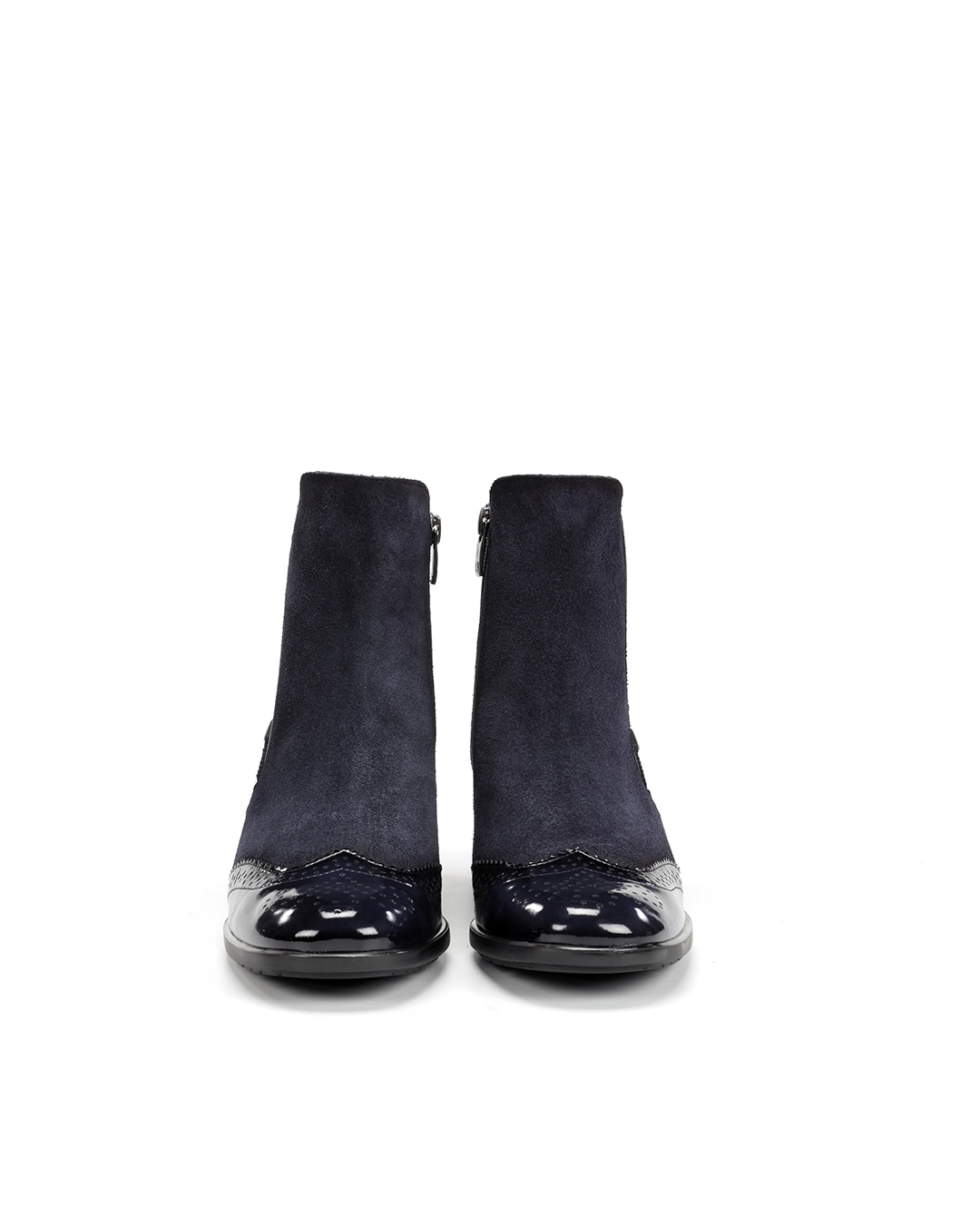 Botines de mujer fabricados en charol - Fluchos - Azul Azul-2
