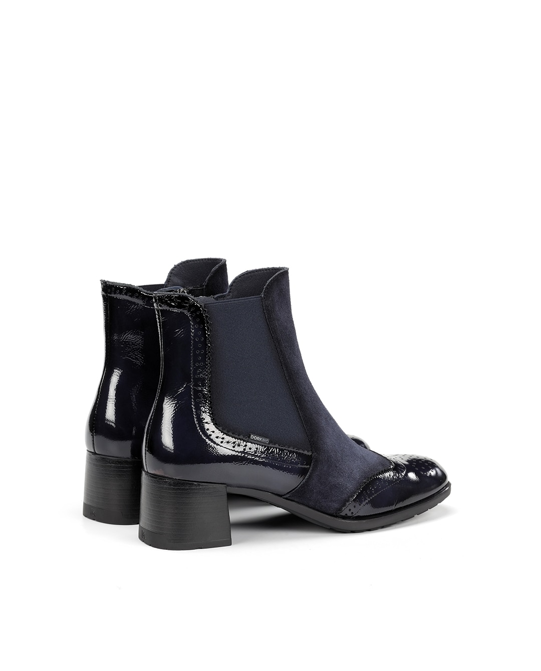 Botines de mujer fabricados en charol - Fluchos - Azul Azul-4