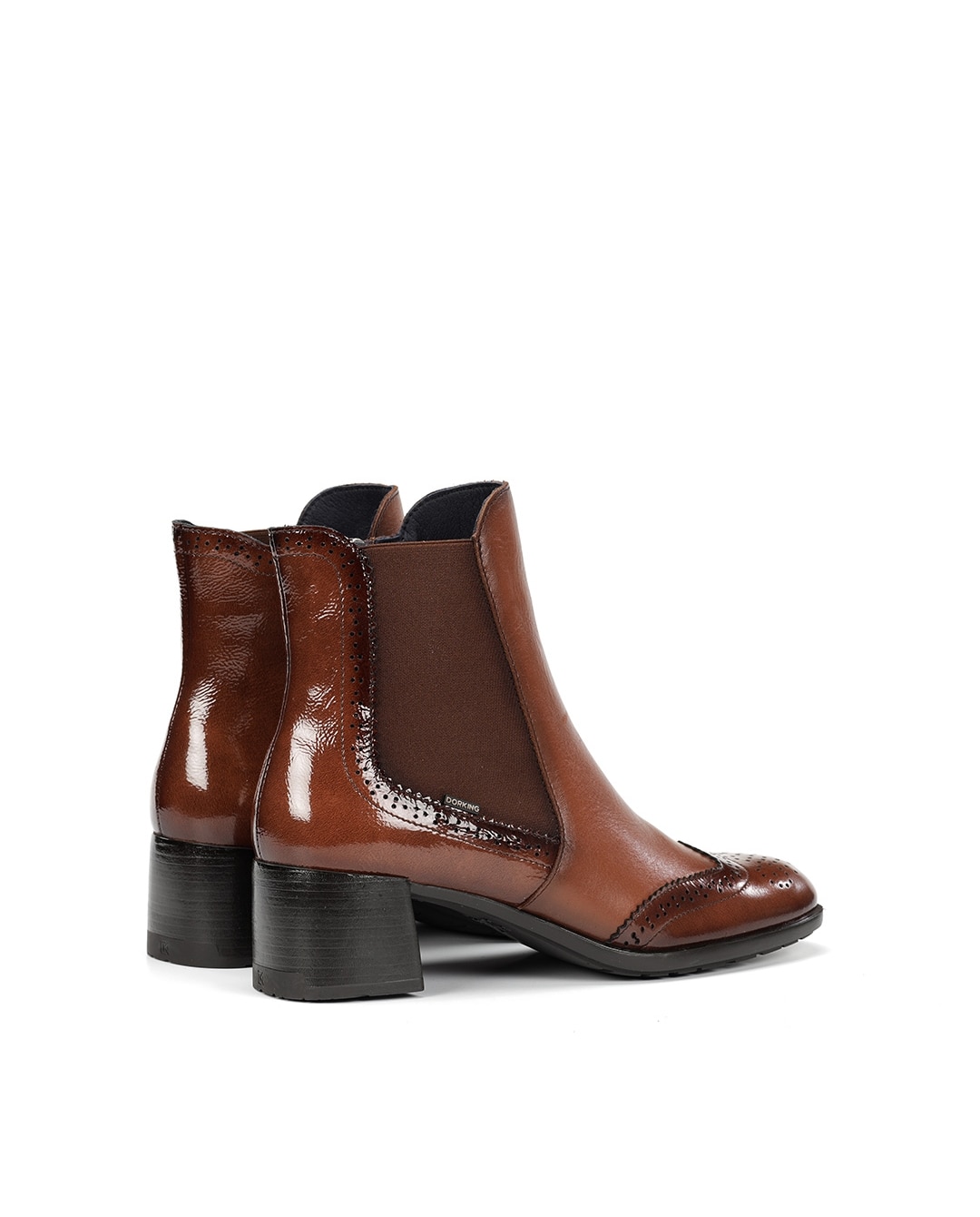 Botines de mujer fabricados en charol - Fluchos - Marrón Marrón-2