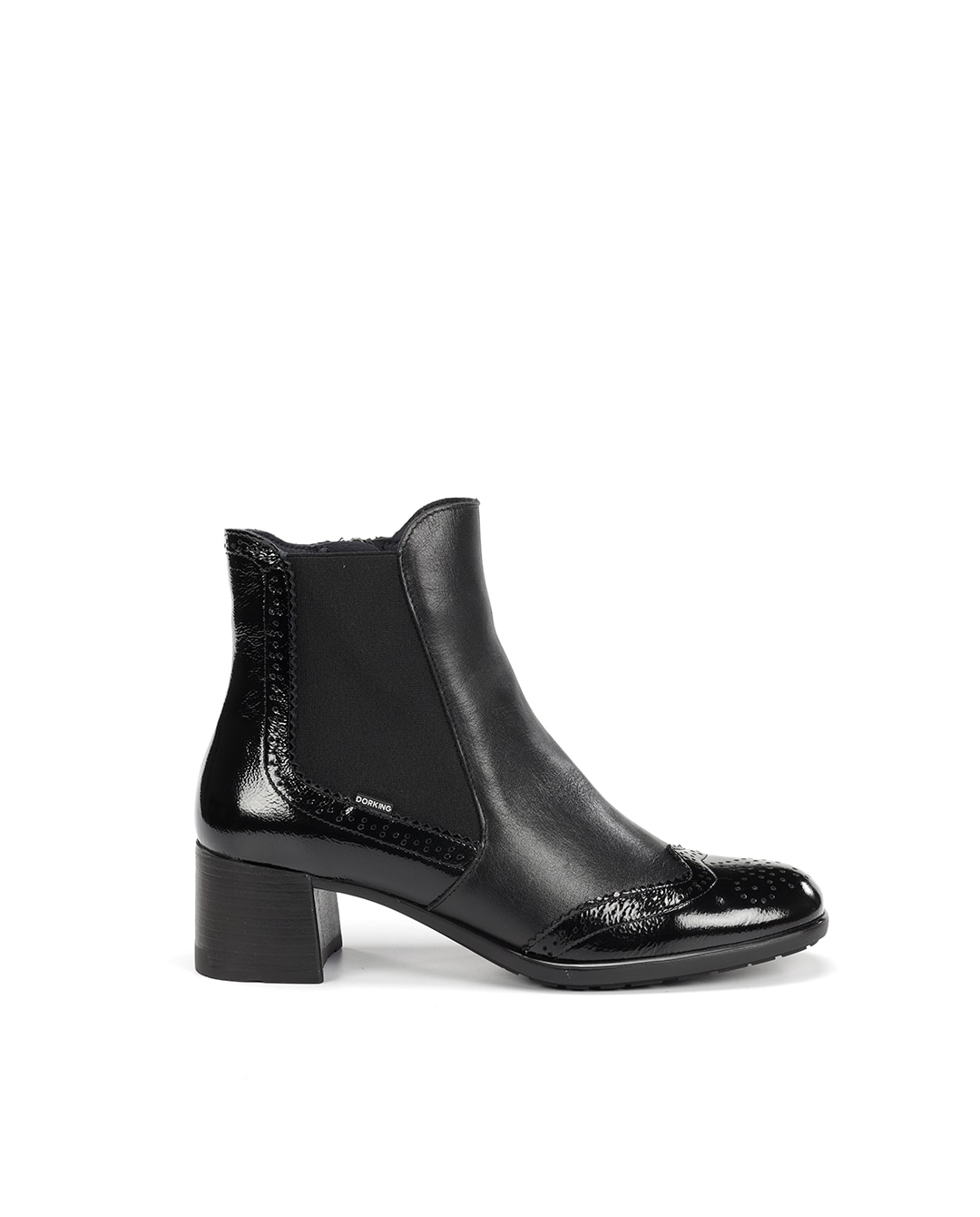 Botines de mujer fabricados en charol - Fluchos - Negro Negro-1