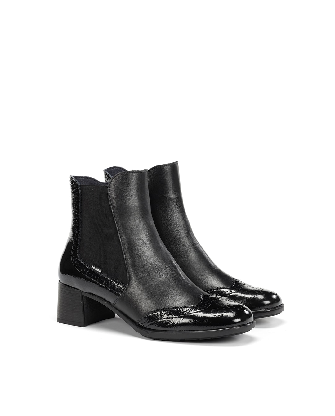 Botines de mujer fabricados en charol - Fluchos - Negro Negro-3