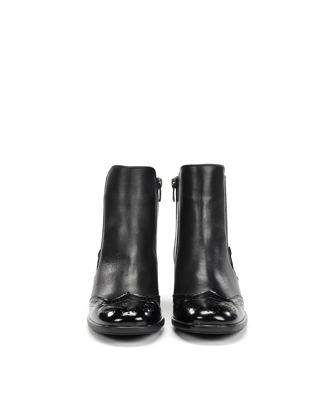 Botines de mujer fabricados en charol - Fluchos - Negro Negro-2