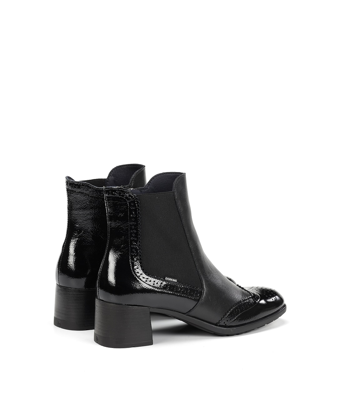 Botines de mujer fabricados en charol - Fluchos - Negro Negro-4