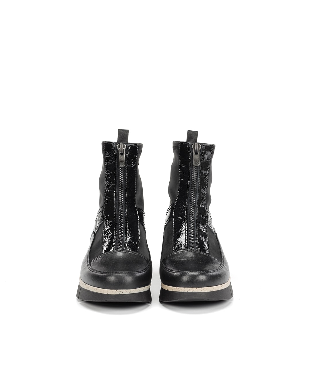 Botines de mujer fabricados en piel - Fluchos - Negro Negro-2