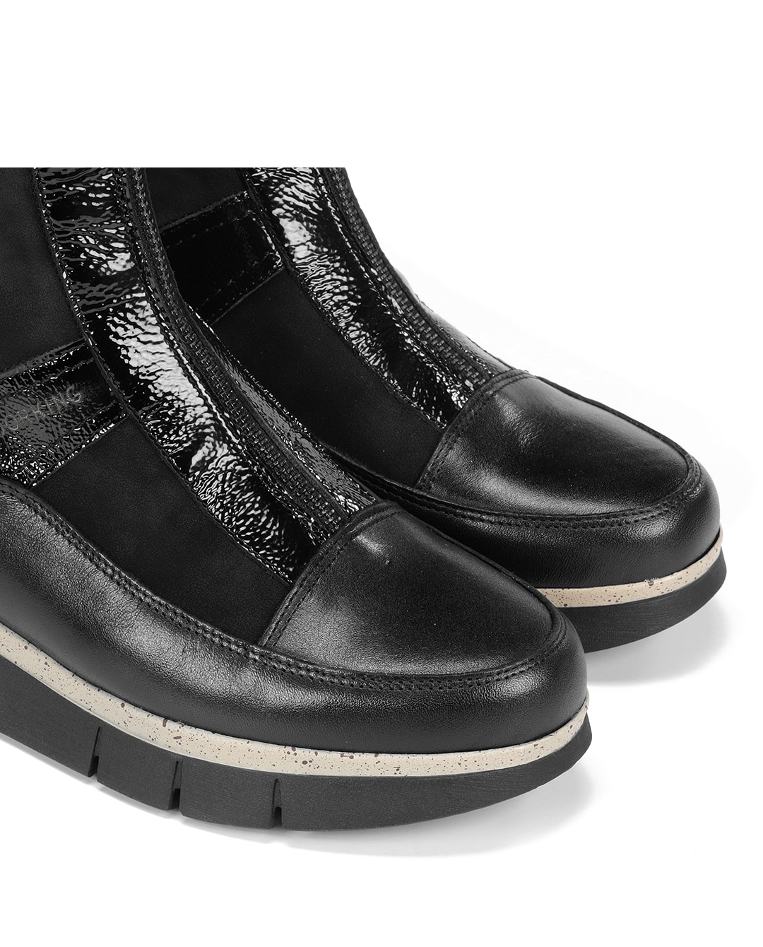 Botines de mujer fabricados en piel - Fluchos - Negro Negro-6