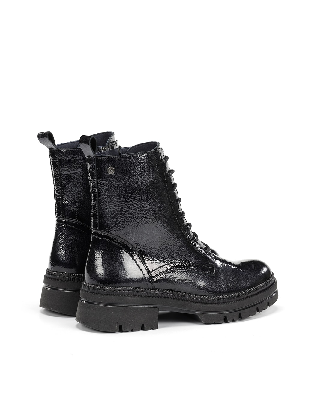 Botines de mujer fabricados en charol - Fluchos - Gris Gris-4