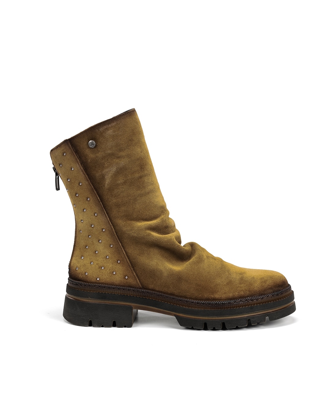 Botines de mujer fabricados en serraje - Fluchos - Verde Verde-1