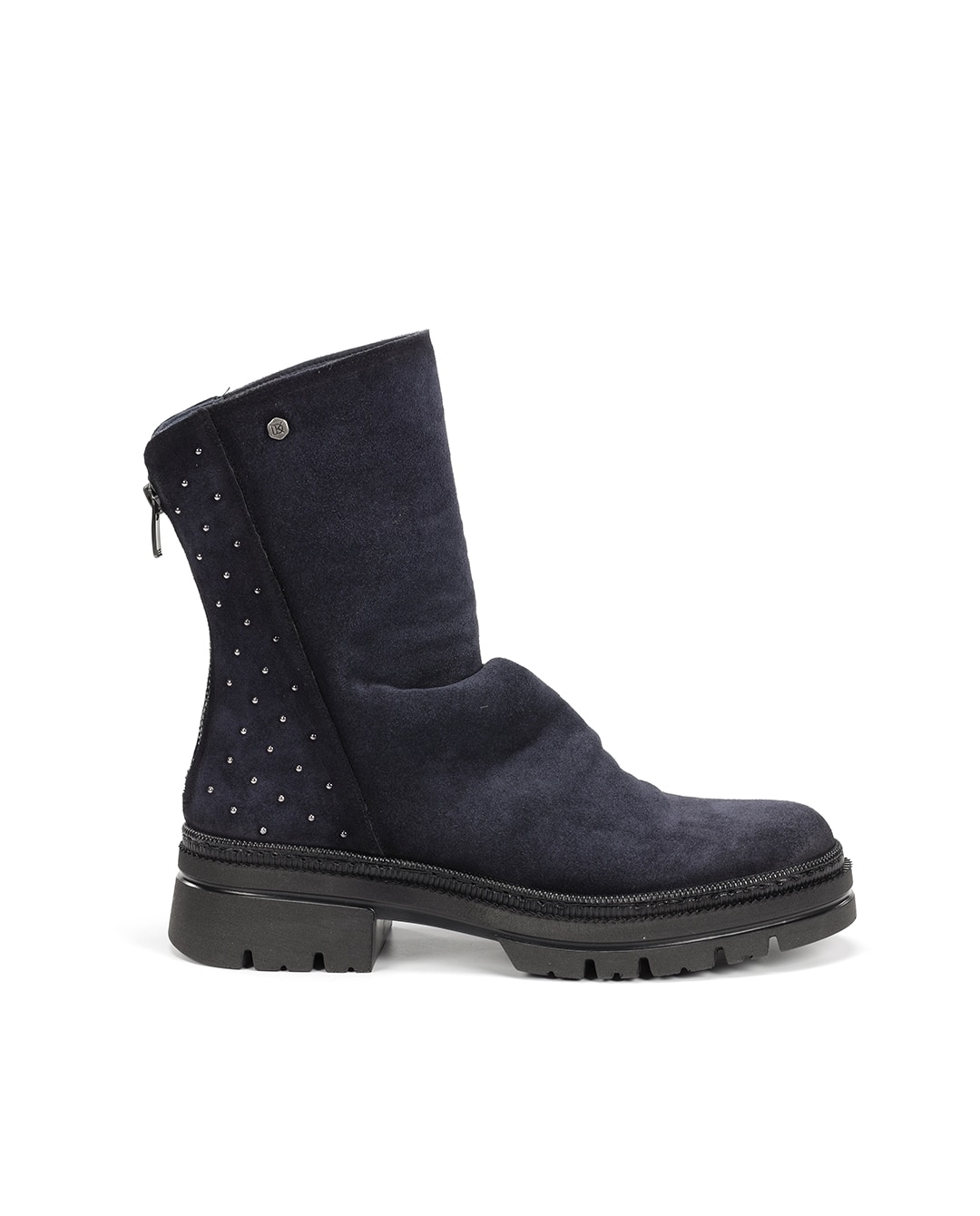 Botines de mujer fabricados en serraje - Fluchos - Azul Azul-1