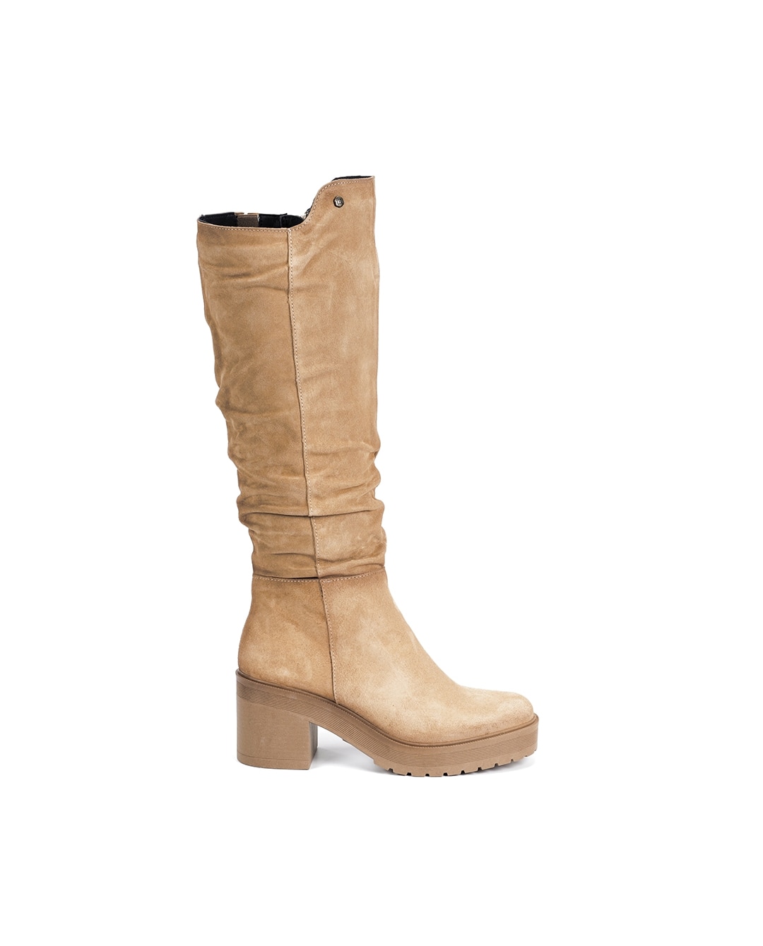 Botas de mujer fabricados en serraje - Fluchos - Natural Natural-1