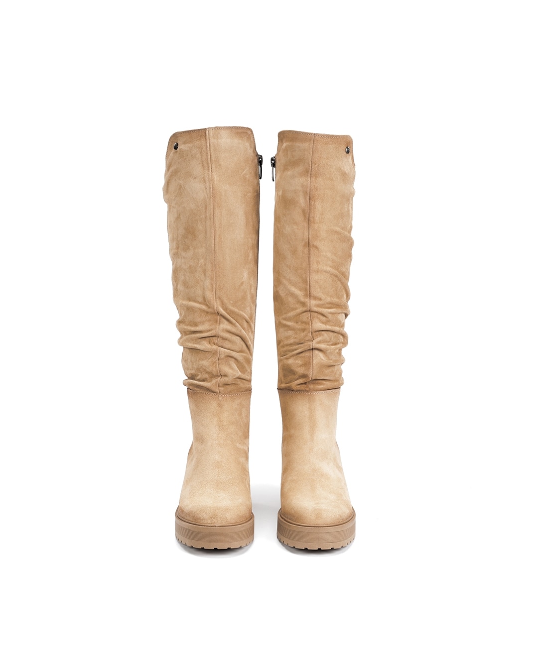 Botas de mujer fabricados en serraje - Fluchos - Natural Natural-2