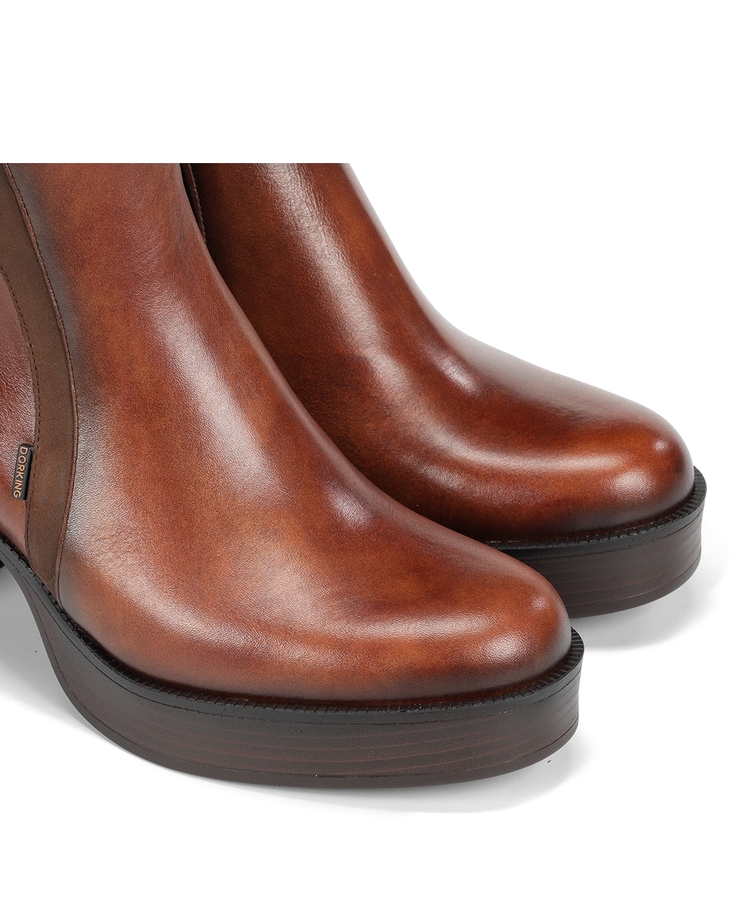 Botines de mujer fabricados en piel - Fluchos - Marrón Marrón-6