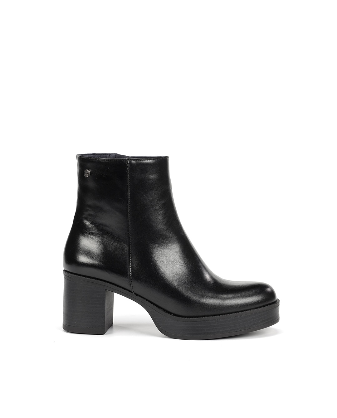 Botines de mujer fabricados en piel - Fluchos - Negro Negro-1