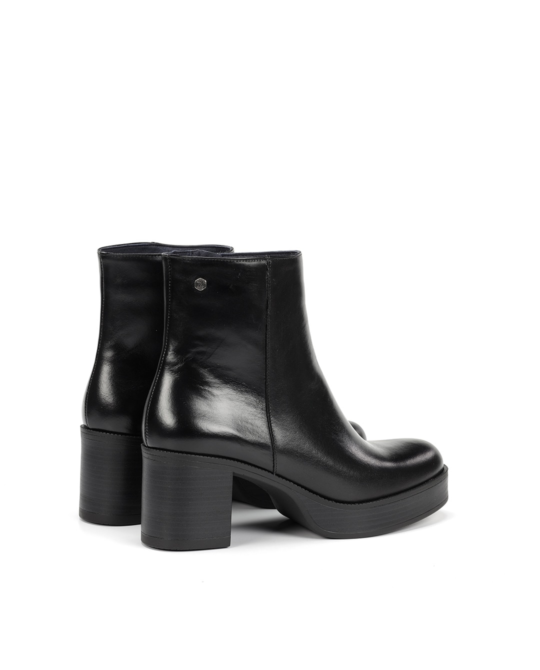 Botines de mujer fabricados en piel - Fluchos - Negro Negro-4