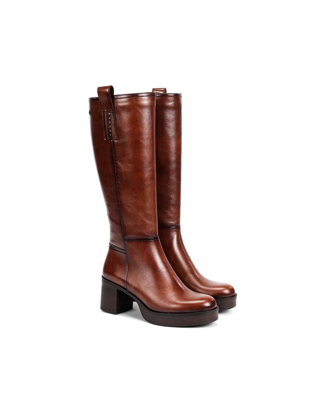 Botas de mujer fabricados en piel - Fluchos - Marrón Marrón-4