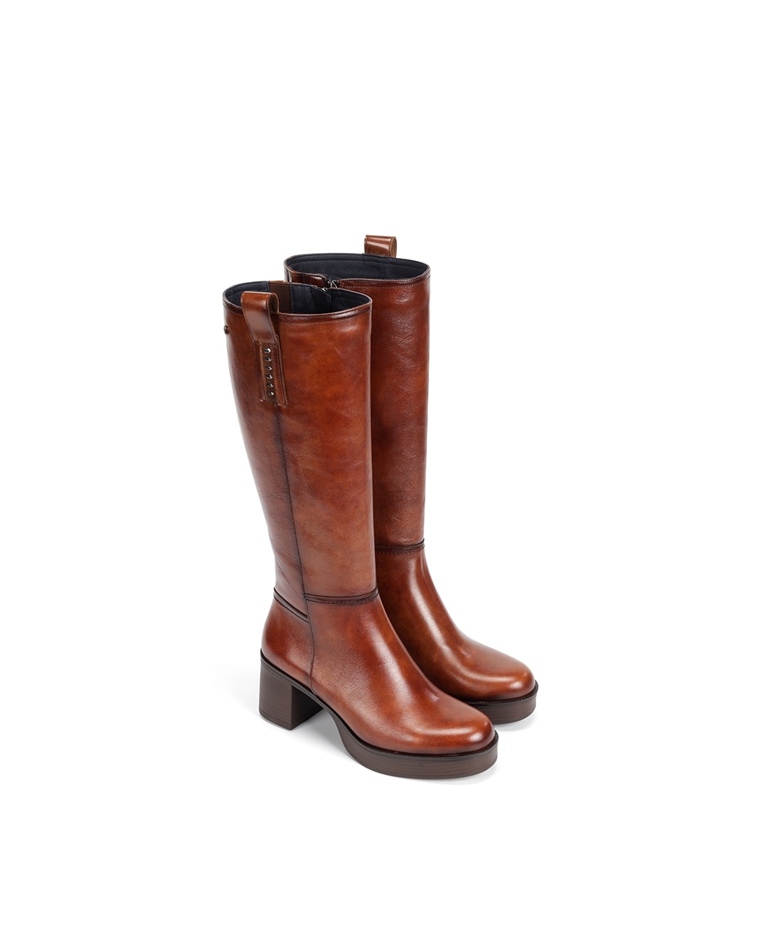 Botas de mujer fabricados en piel - Fluchos - Marrón Marrón-6