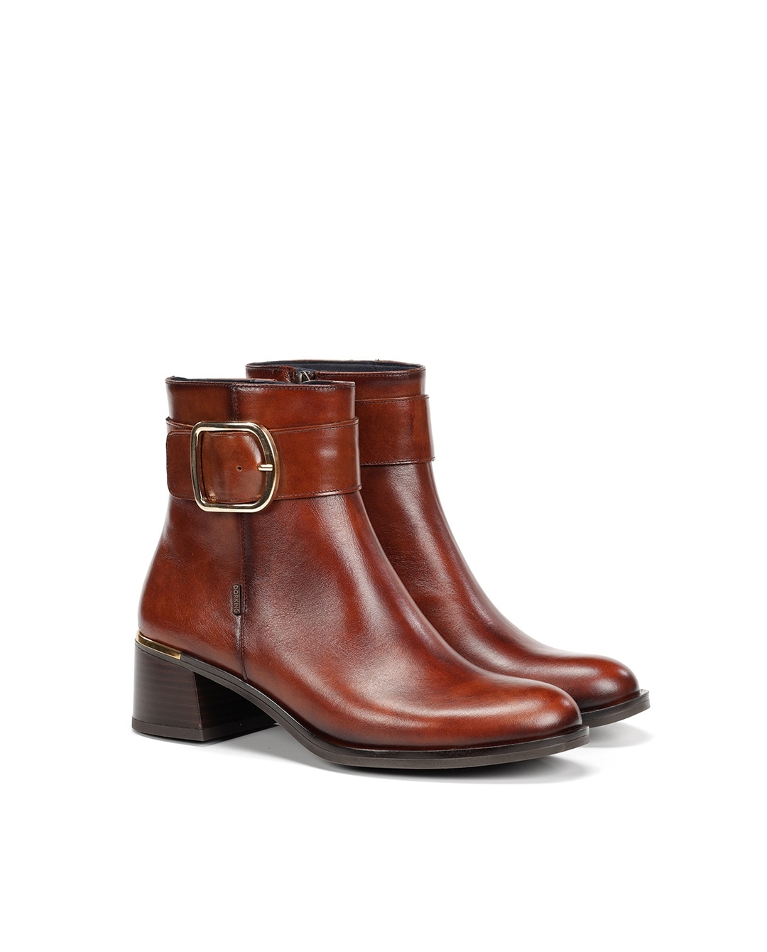 Botines de mujer fabricados en piel - Fluchos - Marrón Marrón-3
