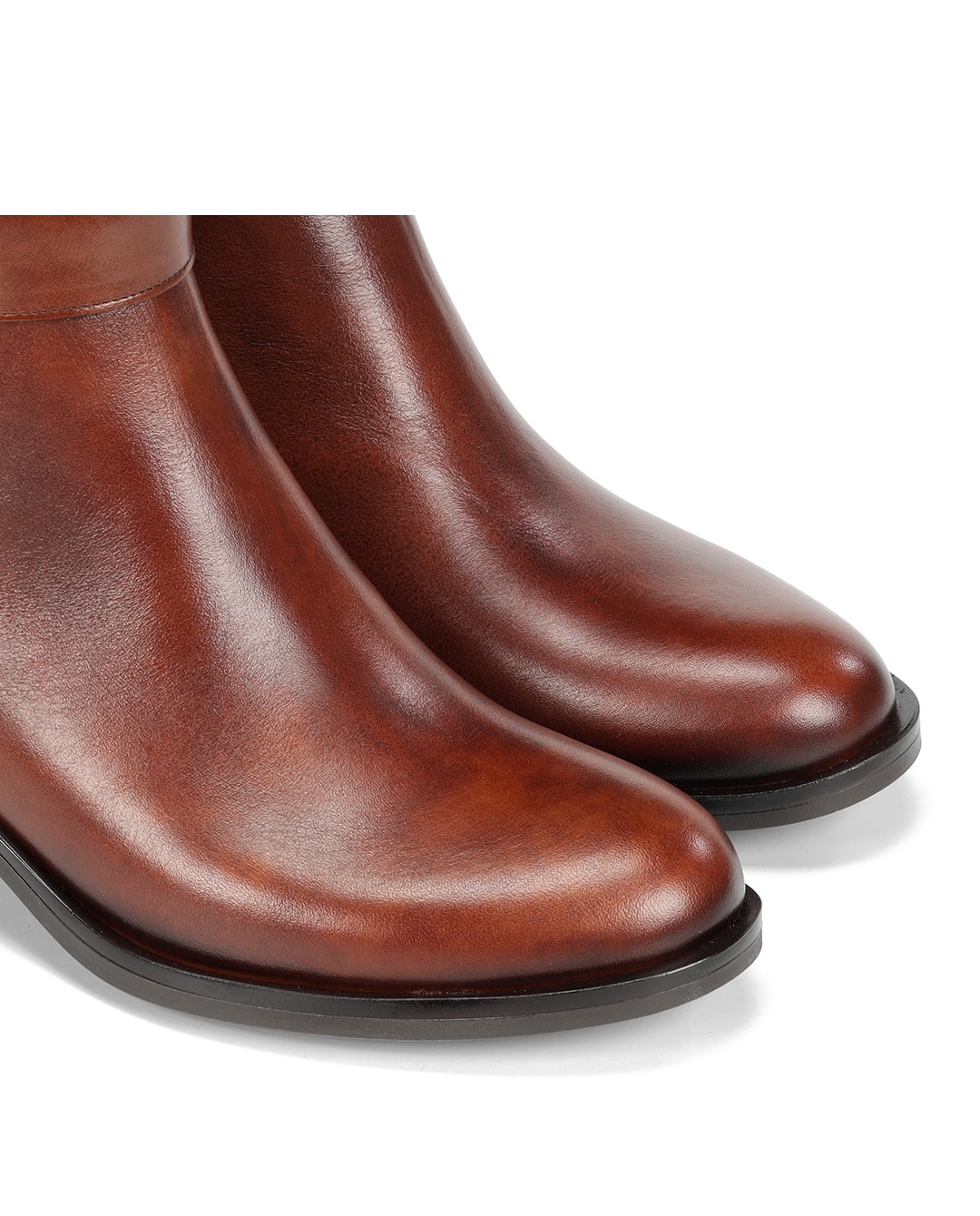 Botines de mujer fabricados en piel - Fluchos - Marrón Marrón-6