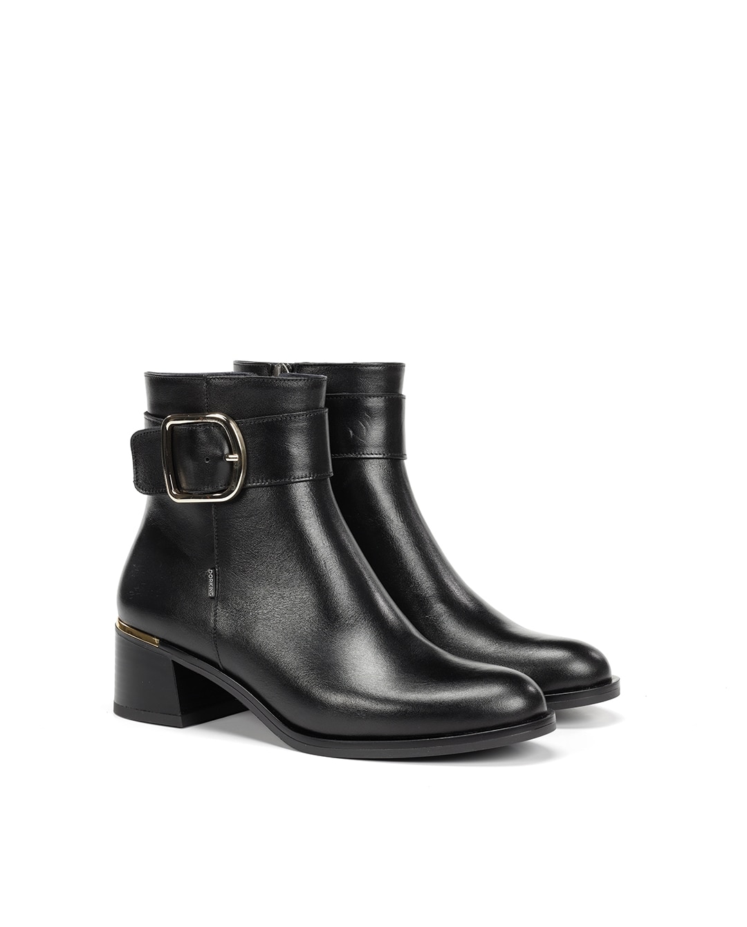 Botines de mujer fabricados en piel - Fluchos - Negro Negro-3