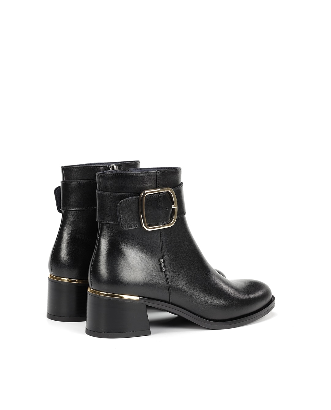 Botines de mujer fabricados en piel - Fluchos - Negro Negro-4