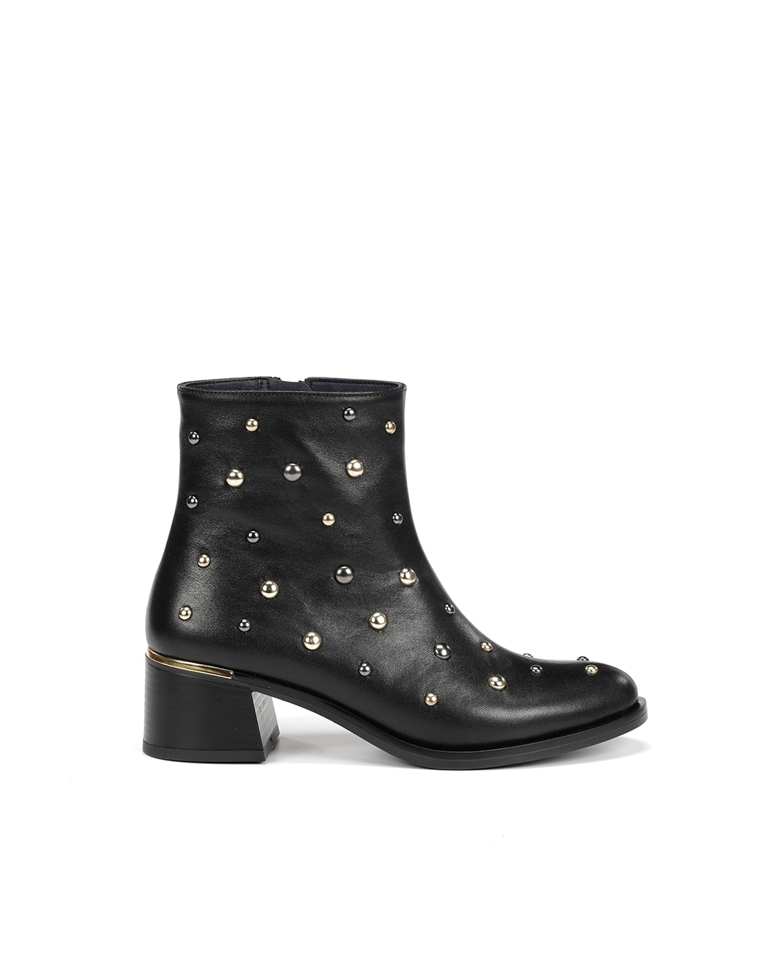 Botines de mujer fabricados en piel - Fluchos - Negro Negro-1