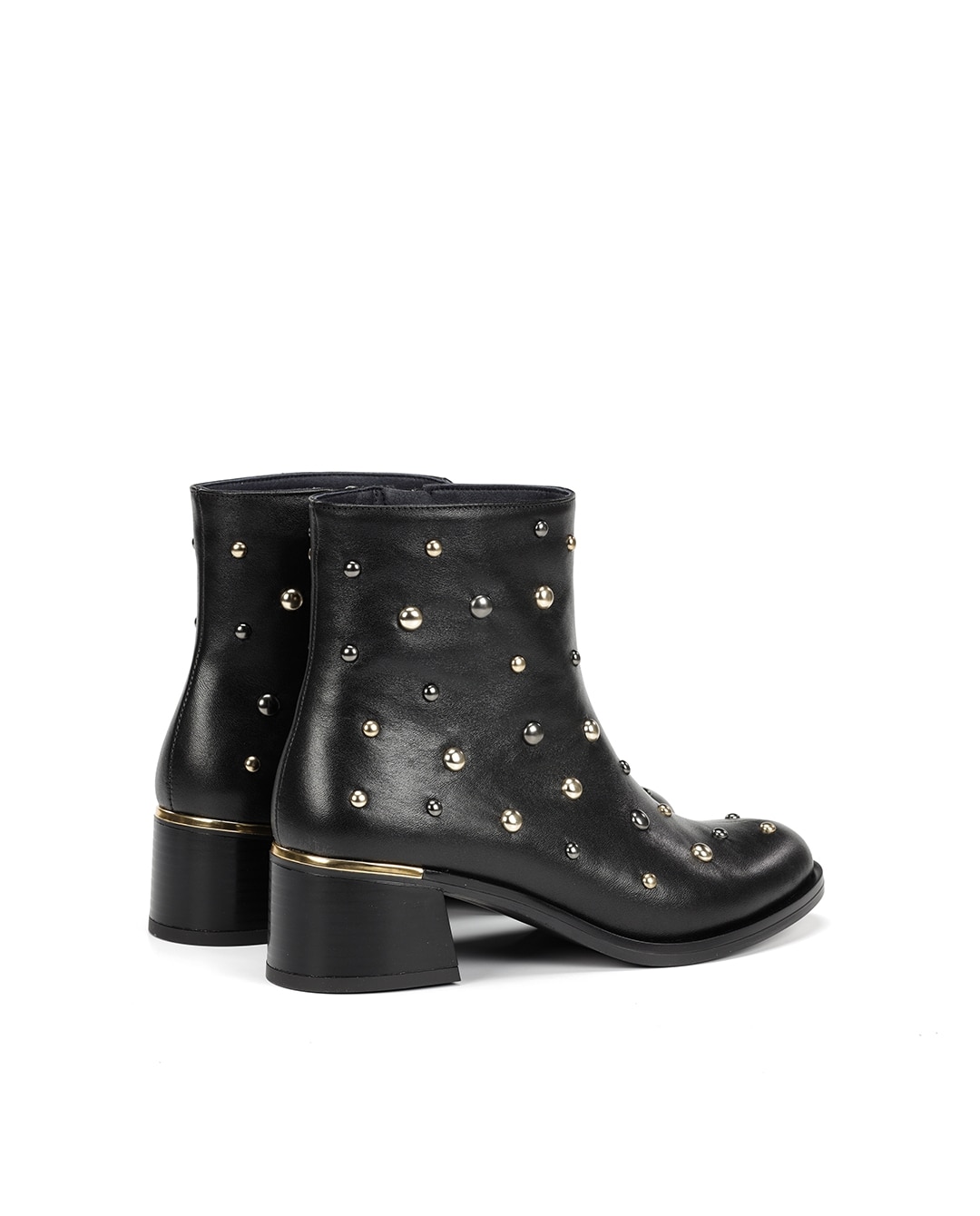 Botines de mujer fabricados en piel - Fluchos - Negro Negro-4