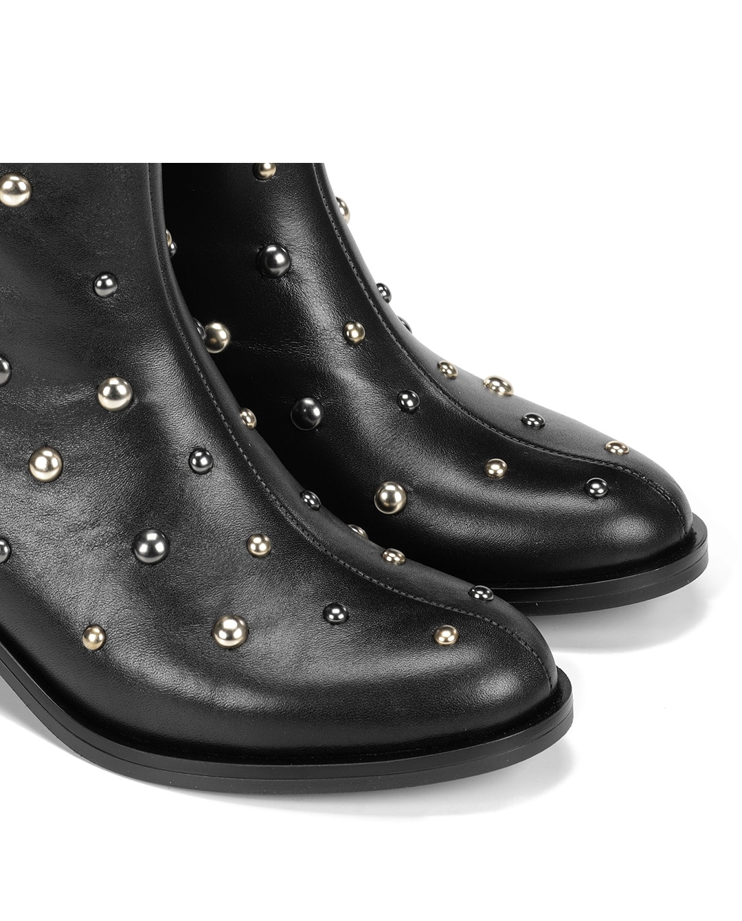 Botines de mujer fabricados en piel - Fluchos - Negro Negro-6