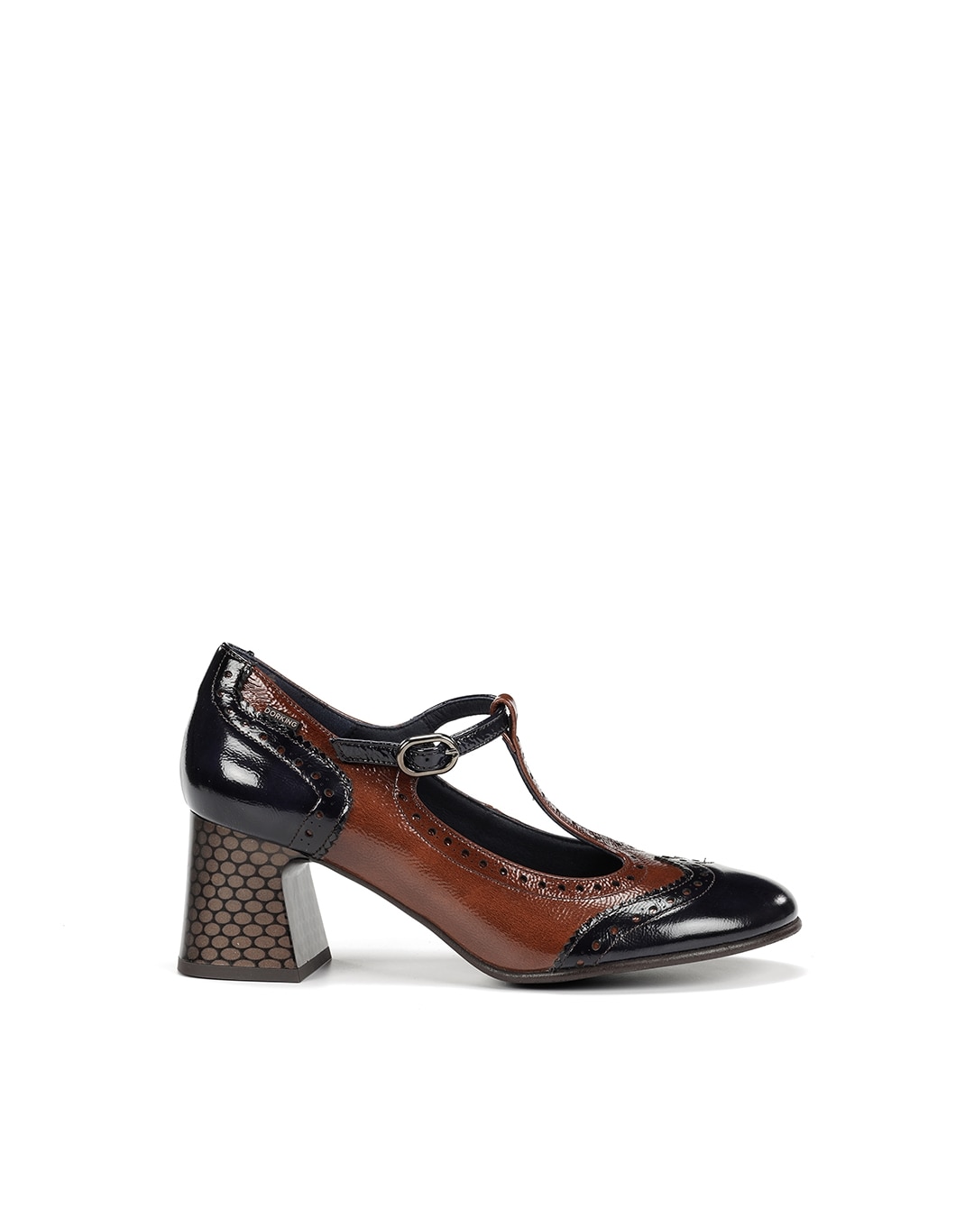 Zapatos de cordones de mujer fabricados en charol - Fluchos - Marrón Marrón-1