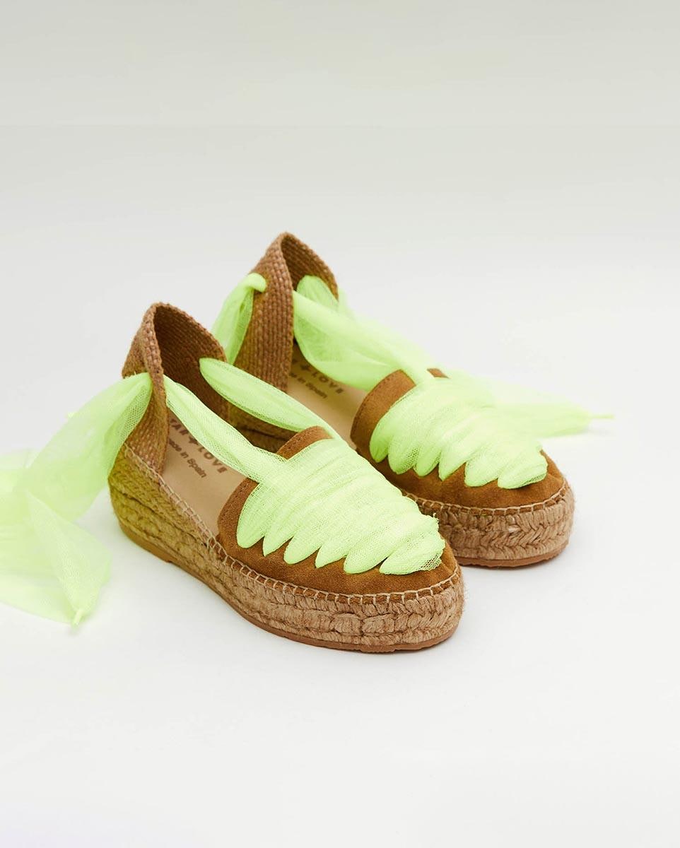 Headfield Alpargatas CuÃ±a Cintas Mujer Alpargatas De Cuero Para