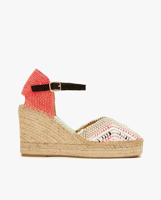 Imagen 0 de Alpargatas de cuña de mujer artesanales con pulsera