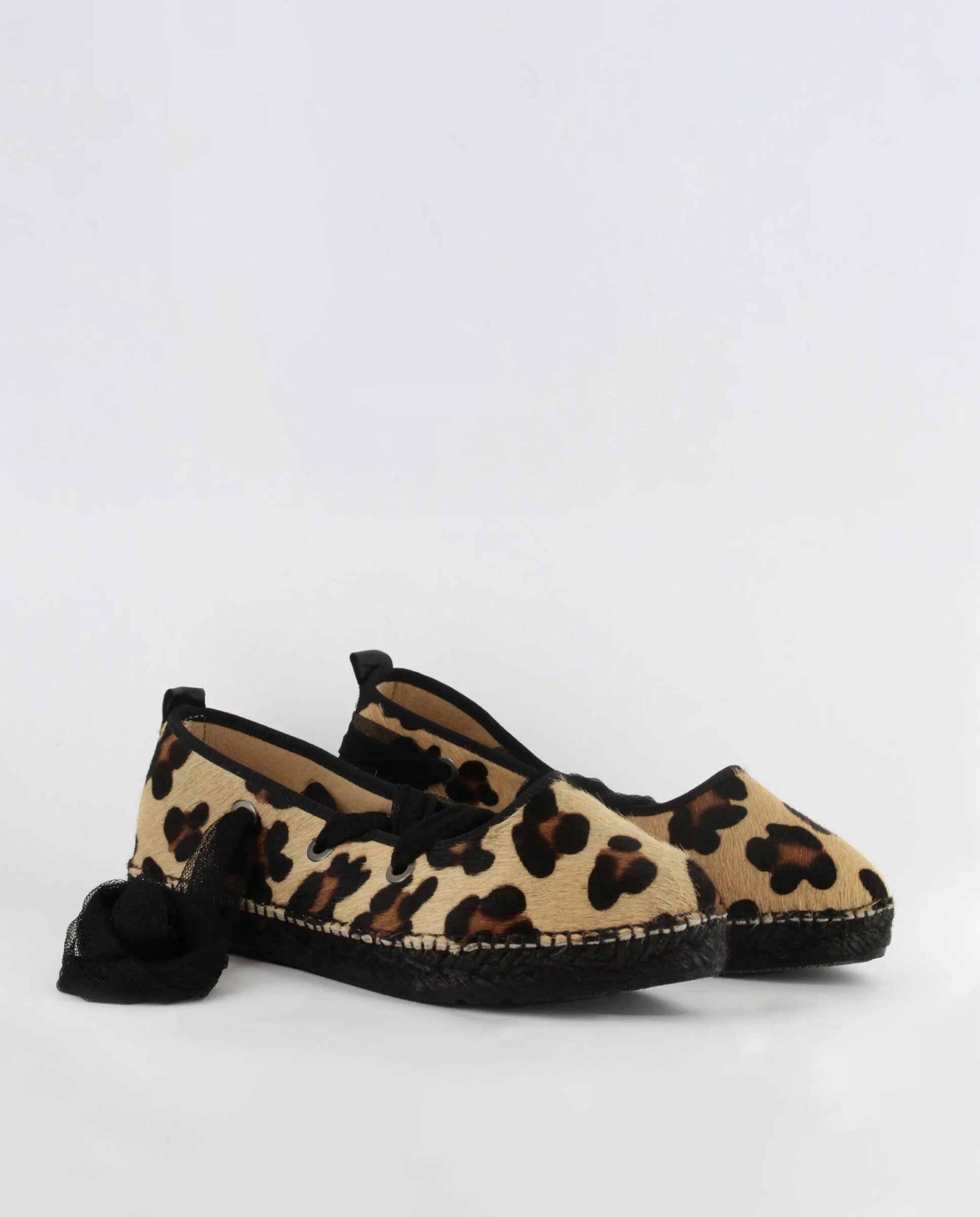 Bailarinas planas de mujer animal print con cintas de tul - star love - Natural Natural-3