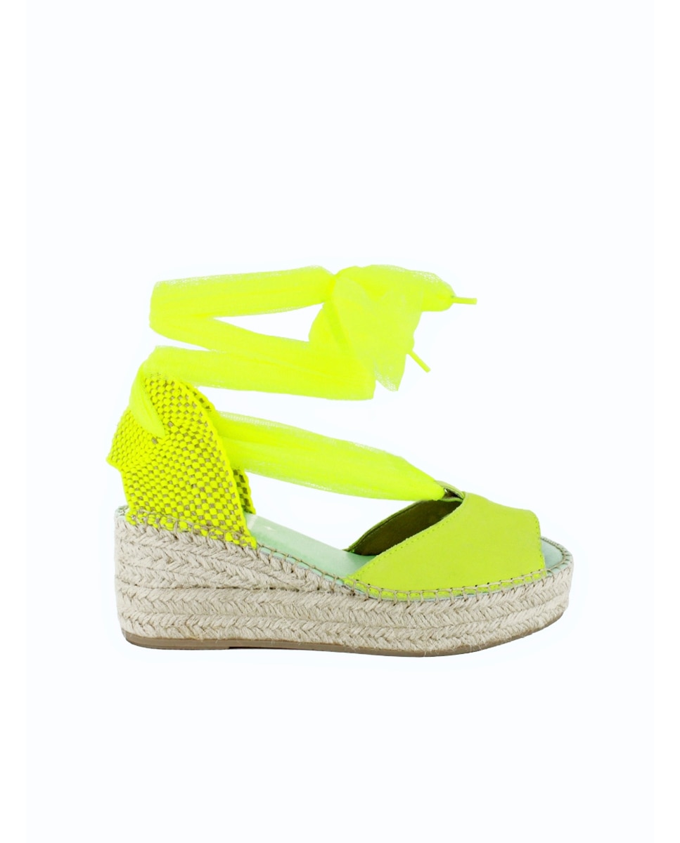 star love - Alpargatas con cintas estilo sandalias y cierre intercambiable.