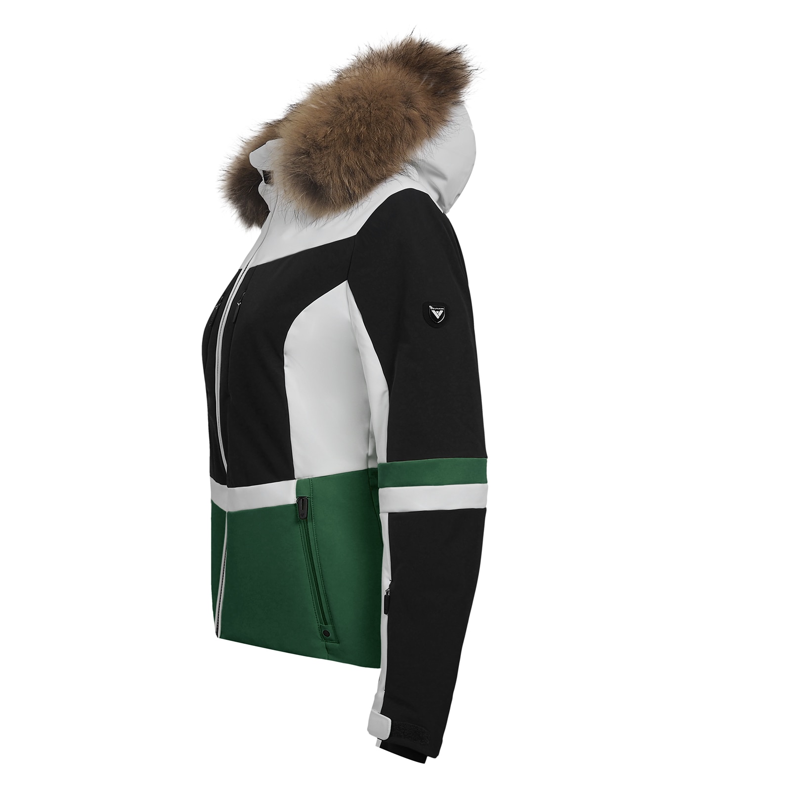 Chaqueta de nieve de mujer Olympic Tsunami - Verde oscuro Verde oscuro-2