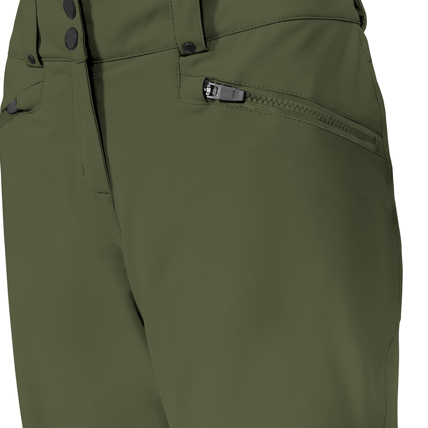 Pantalón de esquí de mujer Power Tsunami - Kaki Kaki-4