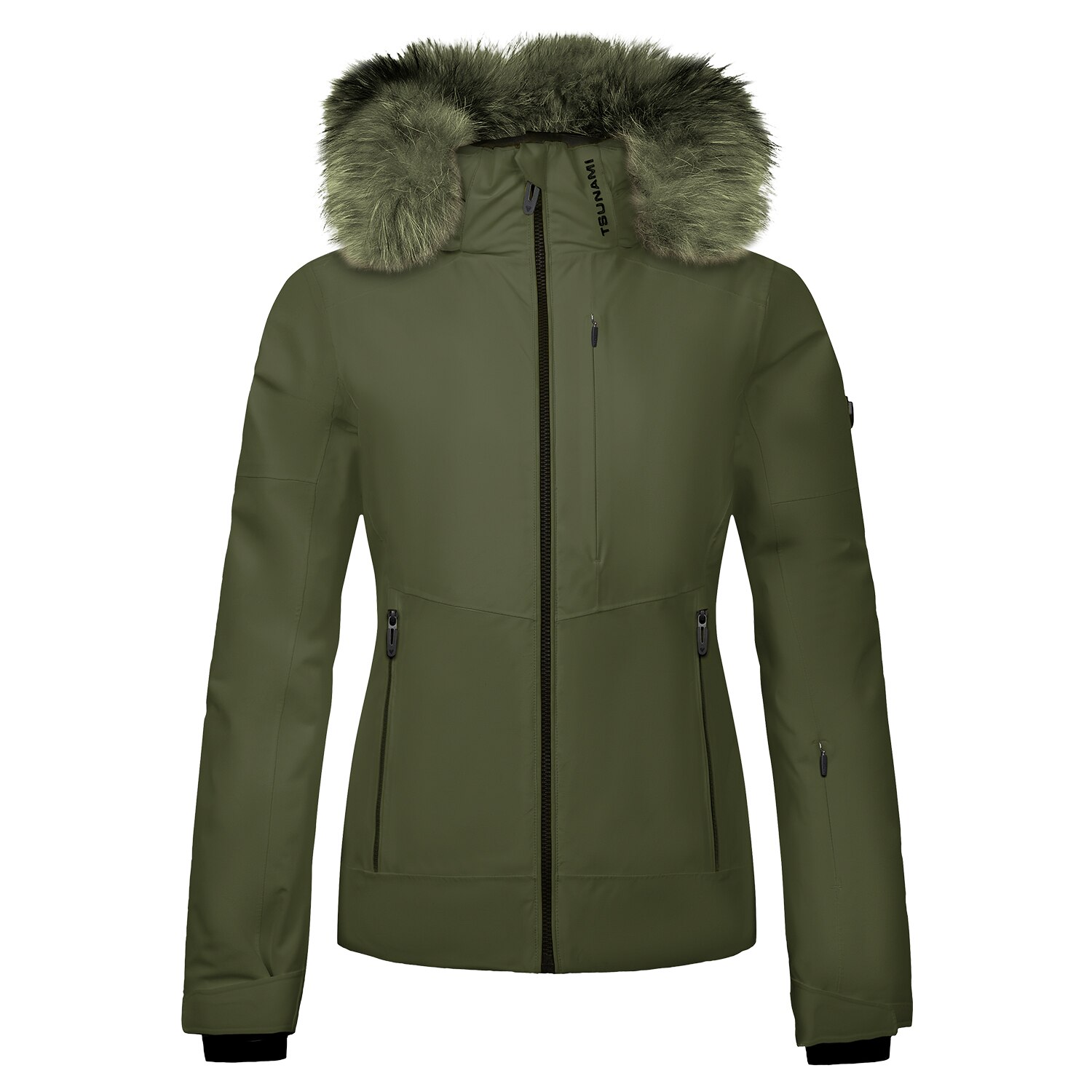 Chaqueta de esquí de mujer Grace Tsunami - Kaki Kaki-1