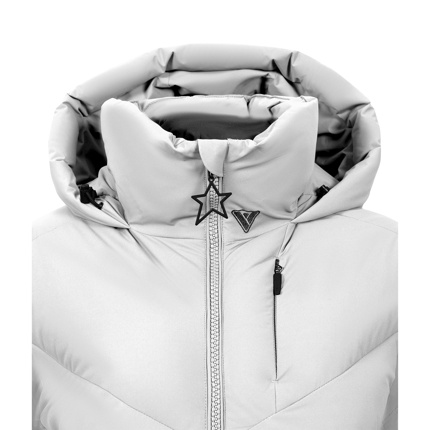 Imagen 4 de Chaqueta de esquí de mujer Rock Bomber Tsunami - Blanco Blanco