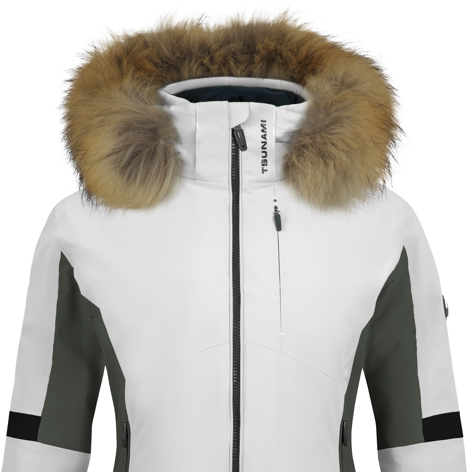 Chaqueta esquí mujer Olympic Tsunami - Kaki Kaki-4