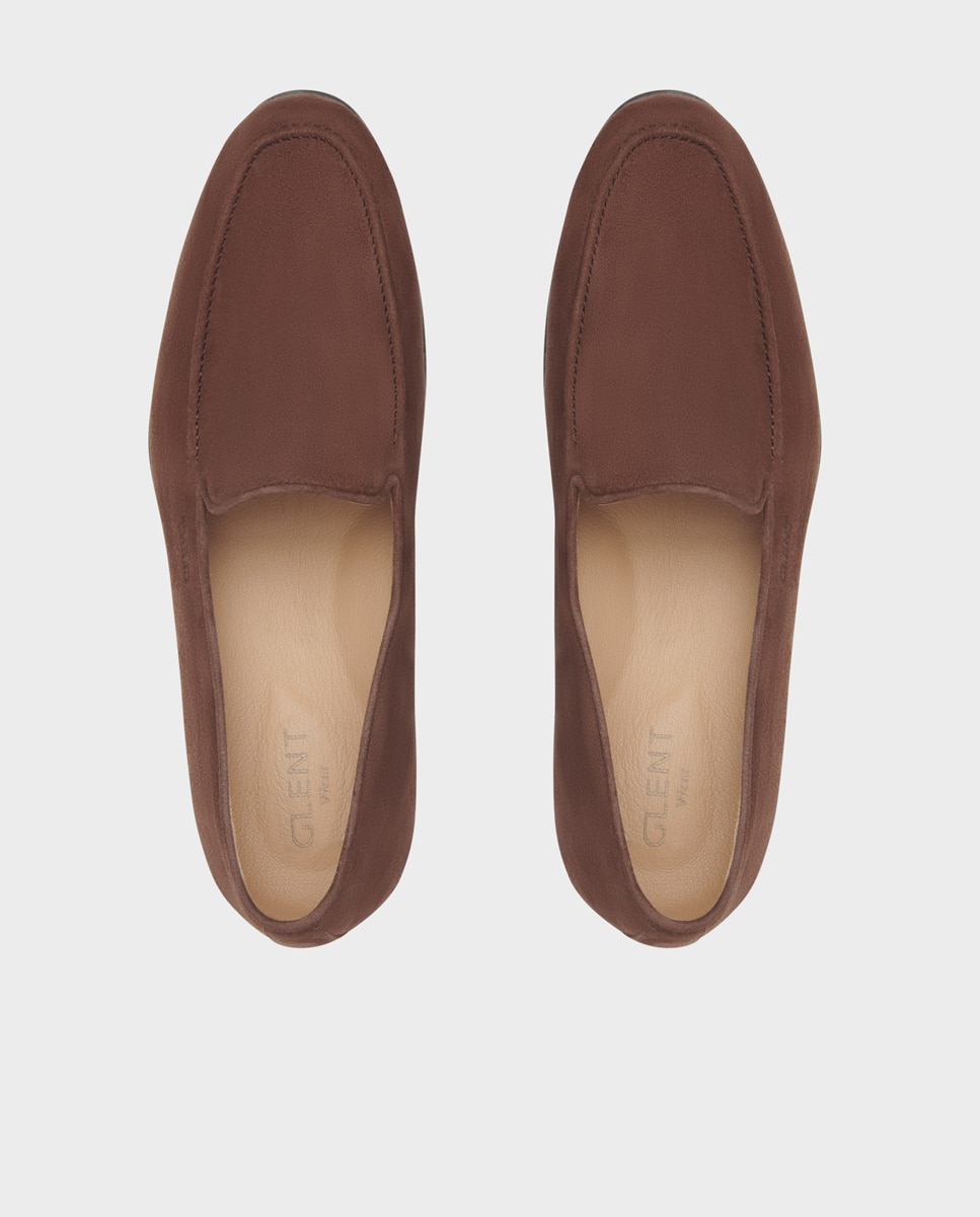 Mocasines driver de hombre de piel con suela vibram ancho especial - Glent - Marrón Marrón-2