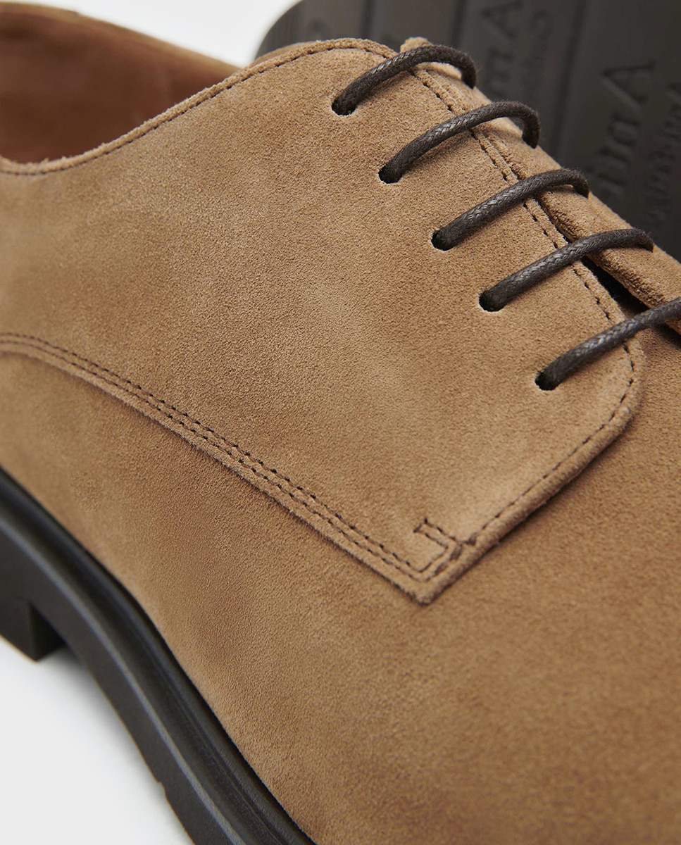Bluchers de hombre de piel - Glent - Marrón Marrón-5