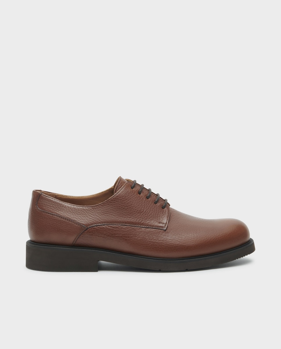 Imagen 0 de Bluchers de hombre de piel ancho especial Marrón