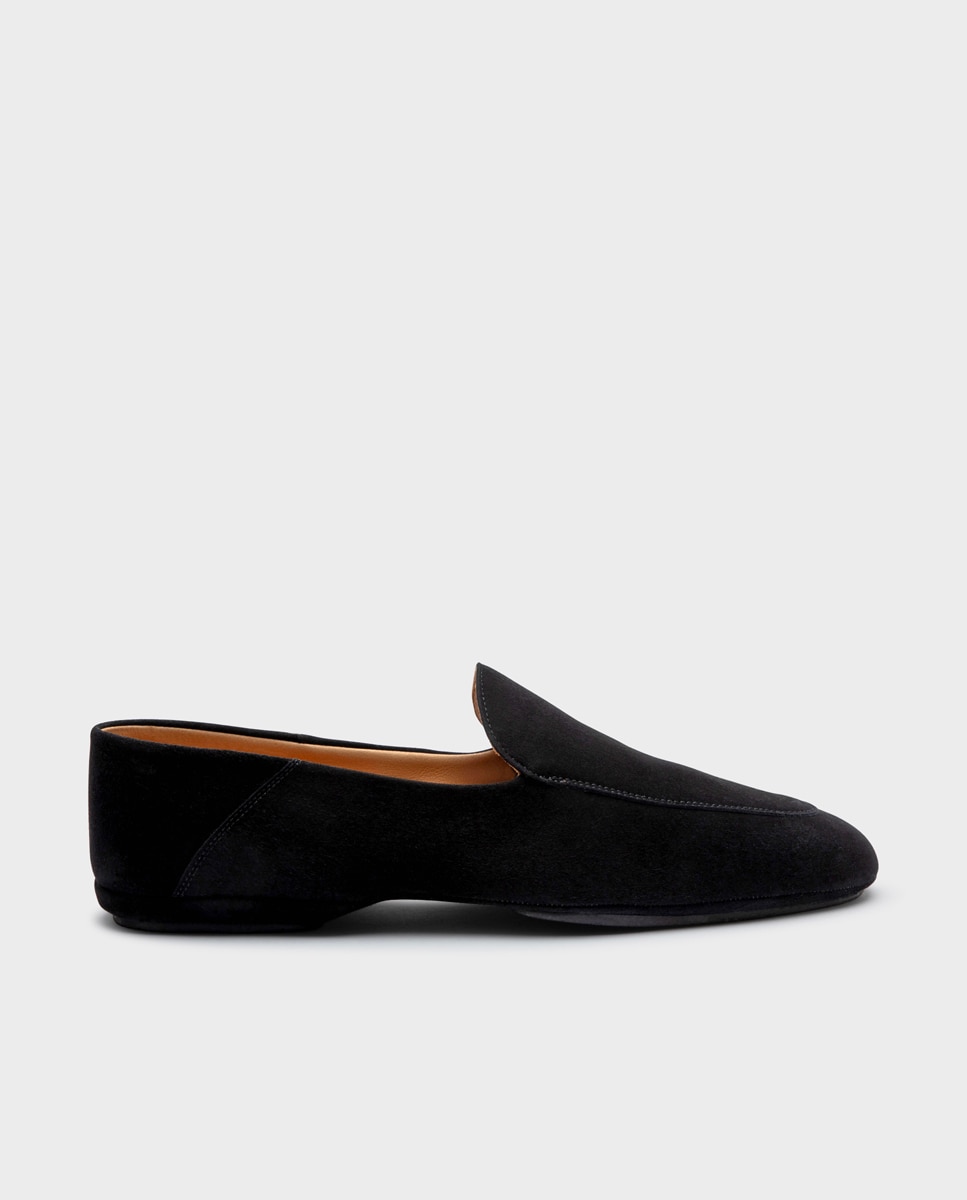 Glent - Zapatilla de hombre de piel con talón flexible.